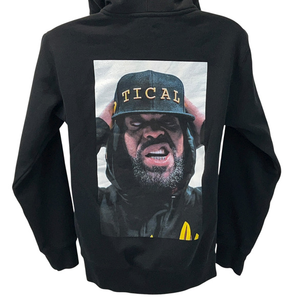 Tical Method Man Dead Eye Hoodie Hooded Sweatshirt Wu-Tang Clan Black S Small - Picture 1 of 8